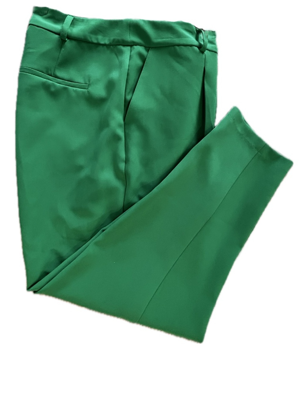 INC International Concepts Emerald Green High-Waist Trousers